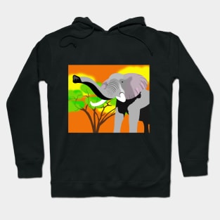 E Orange Hoodie